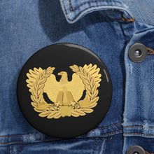 Load image into Gallery viewer, Custom Pin Buttons - Army - Emblem - Warrant Officer Insignia wo Txt X 300
