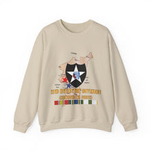 Load image into Gallery viewer, Crewneck Sweatshirt  - Army - Korea Map - 2nd Infantry Div - Second to None w SVC X 300
