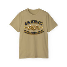 Load image into Gallery viewer, Unisex Ultra Cotton Tee - USCG - Cutterman - Officer w txt - 3D - Enhanced
