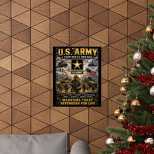 Load image into Gallery viewer, U.S. Army Matte Poster — "This We'll Defend" • Warriors Today, Defenders for Life
