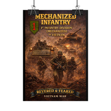 Load image into Gallery viewer, Rolled Posters - 1st Infantry Division in Vietnam - Mechanized
