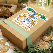 Load image into Gallery viewer, Kiss-Cut Stickers - COA - Coat of Arms of Guyana - Coat of Arms X 300
