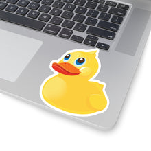 Load image into Gallery viewer, Kiss- Cut Stickers -  Yellow Rubber Duck - Oblique Left Front X 300
