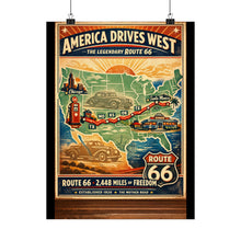 Load image into Gallery viewer, Matte Poster - Route 66 - America Drives West
