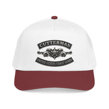Load image into Gallery viewer, Mid Profile Baseball Cap - USCG - Cutterman - Enlisted w txt - 3D - Enhanced
