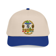 Load image into Gallery viewer, Mid Profile Baseball Cap - Vietnam Veteran Combat - 2nd Bn, 28th Infantry - 1st ID - with VN SVC - 3D - Transparent
