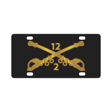 Load image into Gallery viewer, Army - 2nd Battalion - 12th Cavalry Branch wo Txt Classic License Plate
