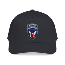 Load image into Gallery viewer, Mid Profile Baseball Cap - 11th Airborne Division w Arctic Tab wo txt - 3D - Enhanced
