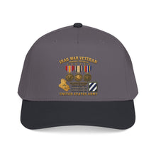 Load image into Gallery viewer, Mid Profile Baseball Cap - Army - Iraq War Veteran - 3rd Infantry Division - 3D - Enhanced
