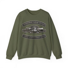 Load image into Gallery viewer, Crewneck Sweatshirt - USCG - Expeditionary Warfare Specialist w txt - 3D - Enhanced
