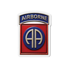Load image into Gallery viewer, Die-Cut Magnet - Army  - 82nd Airborne Division - SSI wo Txt - 3D - Enhanced
