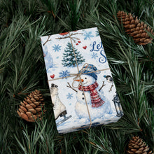 Load image into Gallery viewer, Gift Wrap Paper — Watercolor Winter Wonderland
