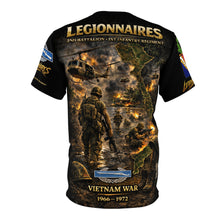 Load image into Gallery viewer, 2nd Battalion 1st Infantry "Legionnaires" All-Over Print Tee — Vietnam Tribute with CIB
