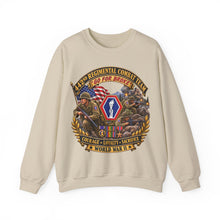 Load image into Gallery viewer, Crewneck Sweatshirt - Army - 442nd Infantry Regimental Combat Team - 3D - Enhanced with EUR WWII SVC
