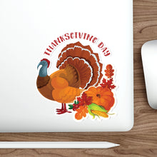 Load image into Gallery viewer, Die-Cut Stickers - Thanksgiving - Happy Turkey Day
