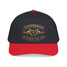 Load image into Gallery viewer, Mid Profile Baseball Cap - USCG - Cutterman - Auxiliary w txt - 3D - Enhanced
