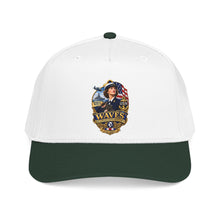 Load image into Gallery viewer, Mid Profile Baseball Cap - WAVES - Women Accepted for Volunteer Emergency Service WWII - 3D - Enhanced
