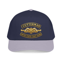 Load image into Gallery viewer, Mid Profile Baseball Cap - USCG - Cutterman - Officer w txt - 3D - Enhanced
