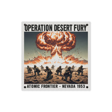 Load image into Gallery viewer, Acrylic Wall Art Panel - Atomic Testing in Nevada Desert Operation Fury
