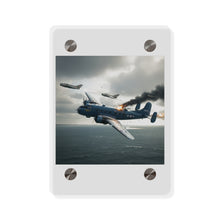 Load image into Gallery viewer, Acrylic Wall Art Panel - April 8, 1950, Baltic Sea - Latvia Soviet fighters shot down a U.S. Navy PB4Y-2 - Liberator - Cold War
