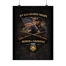 Load image into Gallery viewer, Matte Poster - Honoring the 5th USCT, 1864 - Right 1
