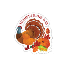 Load image into Gallery viewer, Die-Cut Stickers - Thanksgiving - Happy Turkey Day
