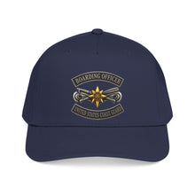 Load image into Gallery viewer, Mid Profile Baseball Cap - USCG - Boarding Officer w txt - 3D - Enhanced
