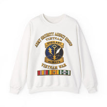 Load image into Gallery viewer, Crewneck Sweatshirt - Army - Army Security Agency Group DUI - w SVC Ribbons - 3D - Enhanced
