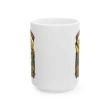 Load image into Gallery viewer, White Ceramic Mug (11oz, 15oz) - 1st Battalion 8th Cavalry, Delta Company - w SSI - DUI - Helo Patrol - 3D - Enhanced
