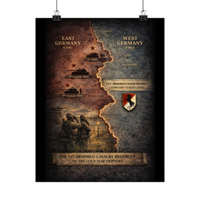 Load image into Gallery viewer, Matte Poster - 11th ACR Germany Map w Soviet and US Forces

