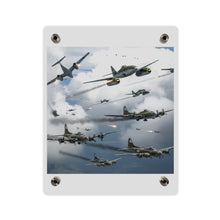 Load image into Gallery viewer, Acrylic Wall Art Panel - German jet fighters attacking US bombing formations
