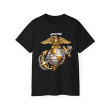 Load image into Gallery viewer, Unisex Ultra Cotton Tee - Emblem - USMC - Eagle Globe Anchor - 3d enhanced
