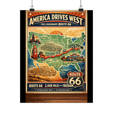 Load image into Gallery viewer, Matte Poster - Route 66 - America Drives West
