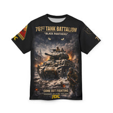 Load image into Gallery viewer, 761st Tank Battalion "Black Panthers" All-Over Print Tee — "Come Out Fighting" - JDC
