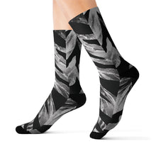 Load image into Gallery viewer, Sublimation Socks - Swirling zebra stripes with metallic sheen
