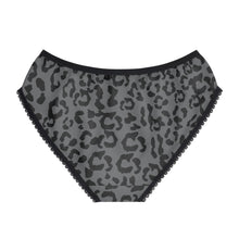 Load image into Gallery viewer, Women's Briefs - Leopard Camouflage - Battleship Color
