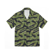 Load image into Gallery viewer, Vietnam Tiger Stripe Hawaiian Camp Shirt — Men's AOP Tropical Military Print

