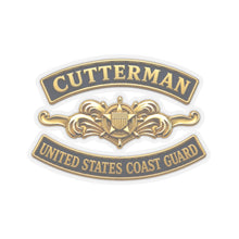 Load image into Gallery viewer, Kiss-Cut Stickers - USCG - Cutterman - Officer w txt - 3D - Enhanced
