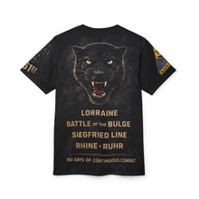 Load image into Gallery viewer, 761st Tank Battalion "Black Panthers" All-Over Print Tee — "Come Out Fighting"
