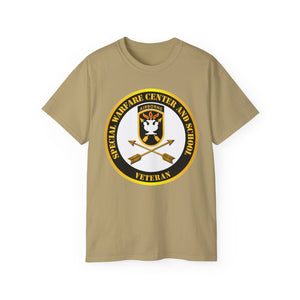 Unisex Ultra Cotton Tee - SOF - JFK Special Warfare Center - School SSI - Veteran