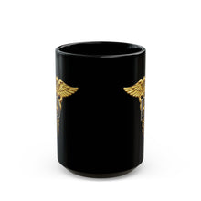 Load image into Gallery viewer, Black Mug  (15oz) - Army Dental Corps Branch Insignia - 3D - Enhanced
