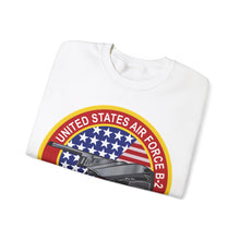 Load image into Gallery viewer, Unisex Heavy Blend Crewneck Sweatshirt - Usaf - B2 - Spirit - Stealth Bomber Wo Txt
