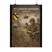 Load image into Gallery viewer, Matte Poster - 1st Cavalry Division in Ia Drang
