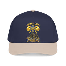 Load image into Gallery viewer, Mid Profile Baseball Cap - Army - Chemical Corps w Scene - 3D - Enhanced
