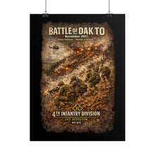 Load image into Gallery viewer, Rolled Posters - 4th Infantry Division - Battle of Dak To - 1967
