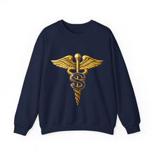 Load image into Gallery viewer, Crewneck Sweatshirt - Army Medical Specialist Corps Branch Insignia - 3D - Enhanced
