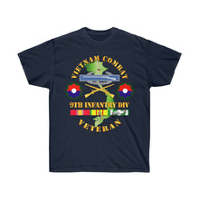 Load image into Gallery viewer, Unisex Ultra Cotton Tee - Vietnam Combat Infantry Veteran w 9th Inf Div SSI V1
