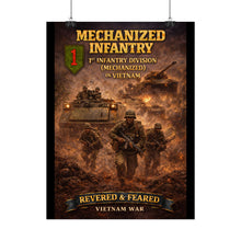 Load image into Gallery viewer, Rolled Posters - 1st Infantry Division in Vietnam - Mechanized
