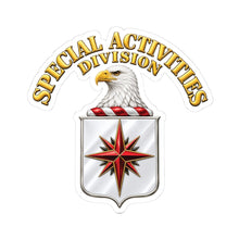 Load image into Gallery viewer, Kiss-Cut Stickers - Special Activities Division - COA - Central Intelligence Agency - 3D - Enhanced
