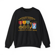 Load image into Gallery viewer, Crewneck Sweatshirt - Army - Vietnam Vet - w Medals - VN - 11th Infantry Brigade (Light) - 3D Enhanced X 300
